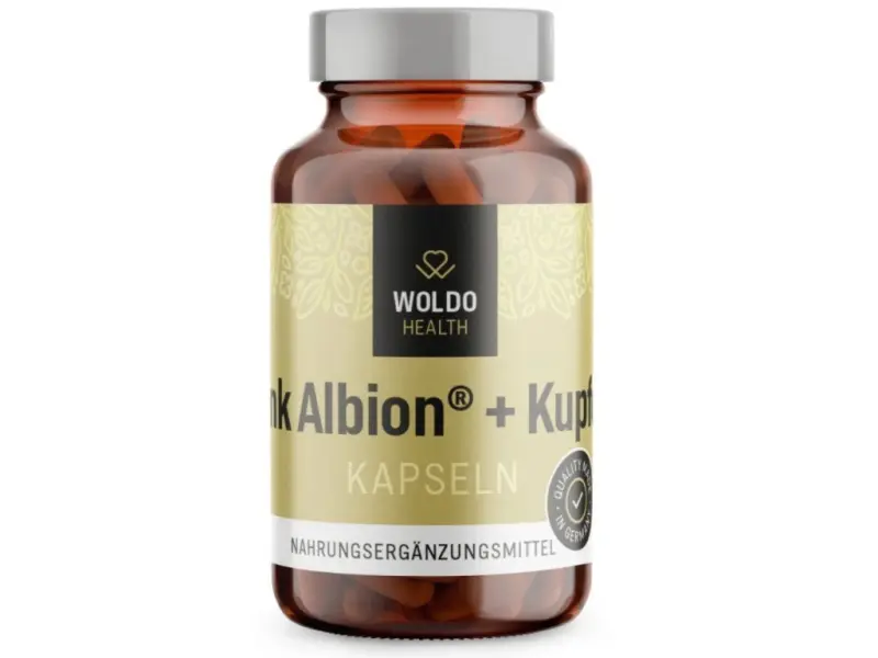 WoldoHealth Zinek s mědí 90 kapslí - Woldohealth