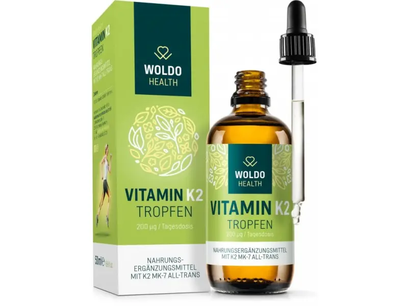 Woldohealth Vitamín K2 Vegan MK-7 200 μg 50 ml - Woldohealth