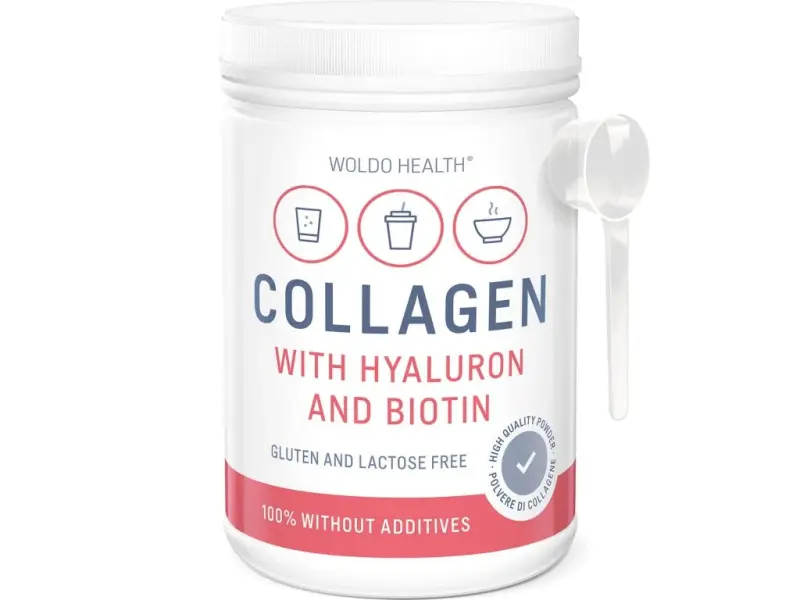 Woldohealth Kolagen s kyselinou hyaluronovou 500g - Woldohealth