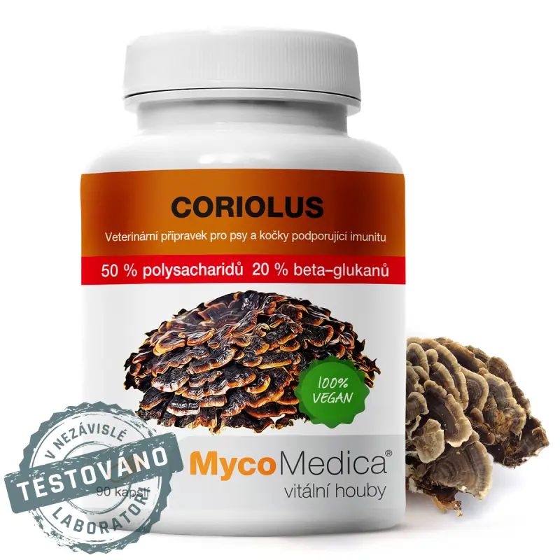 MycoMedica Coriolus 50 % polysacharidů 90 cps. - MycoMedica