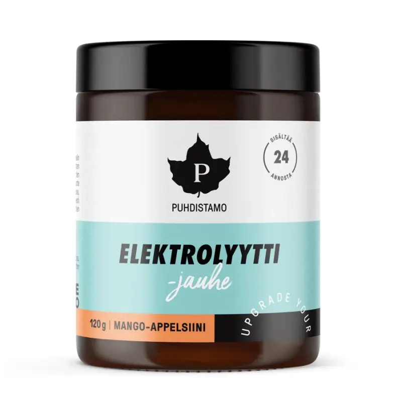 Puhdistamo Electrolyte Powder (Směs Elektrolytů) 120g mango pomeranč - Puhdistamo