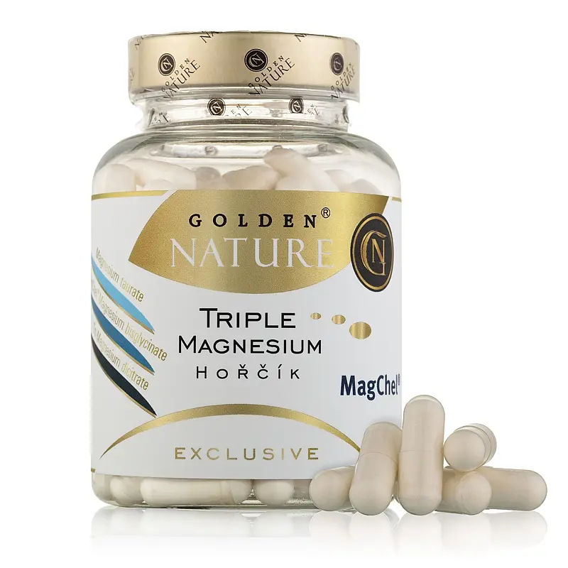 GN Exclusive Triple Magnesium (Hořčík) 100 cps. - Golden Nature