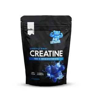 Puls Nutrition Creatine Gummy Bear 90 želé bonbónů - modrá jahoda