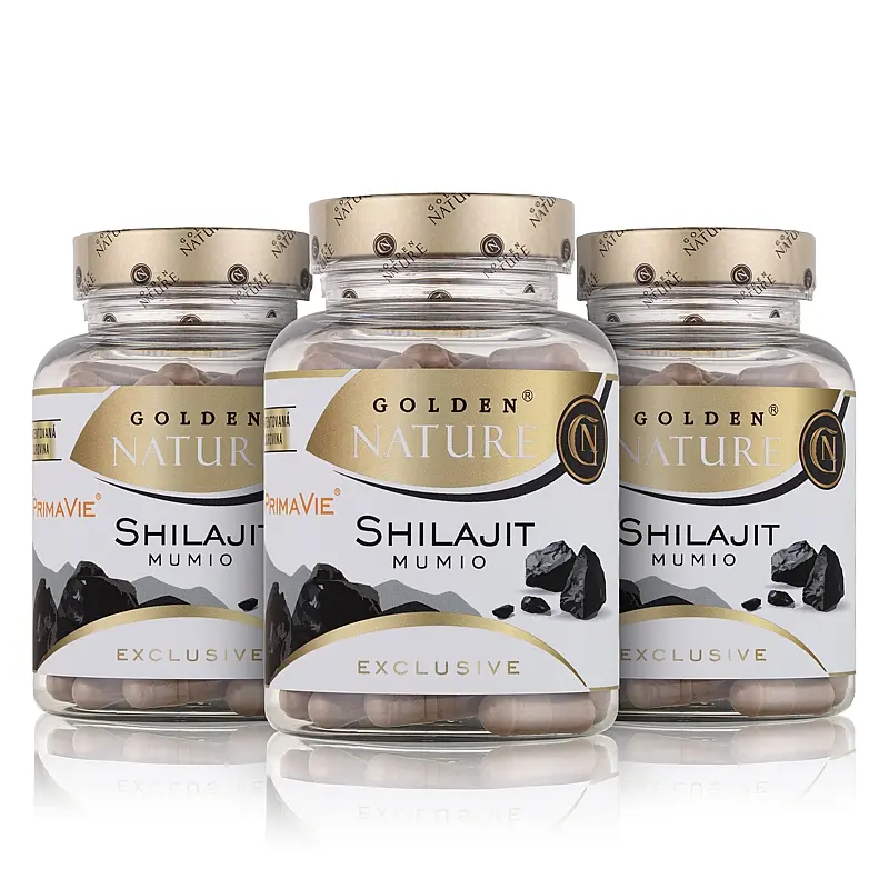 2+1 GN Exclusive Shilajit PrimaVie® 50% kyseliny fulvové 300 cps. - Golden Nature