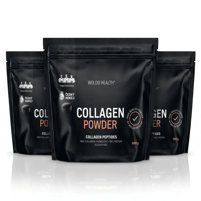 2+1 Woldohealth 100% hovězí kolagen 3x1kg - Woldohealth