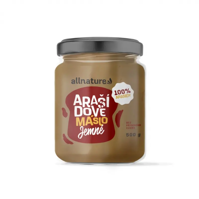 Allnature Arašídový krém jemný 500g