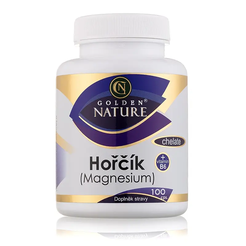 Golden Nature Magnesium (Hořčík) Chelate + Vitamin B6