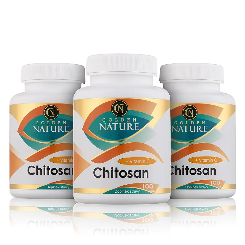 2+1 Golden Nature Chitosan + Vitamin C 300 cps. - Golden Nature
