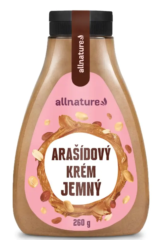 Allnature Arašídový krém jemný 260 g - Allnature