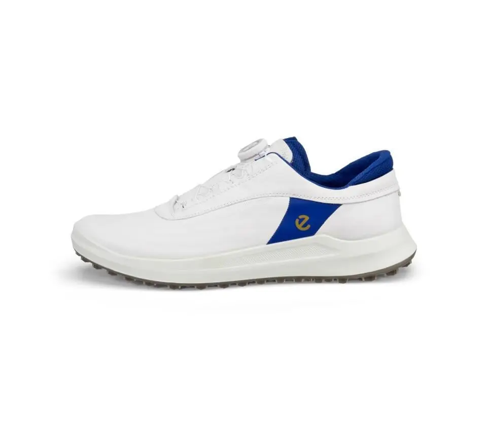 ECCO Core BOA pánské golfové boty, bílé/modré, vel. 45 EU