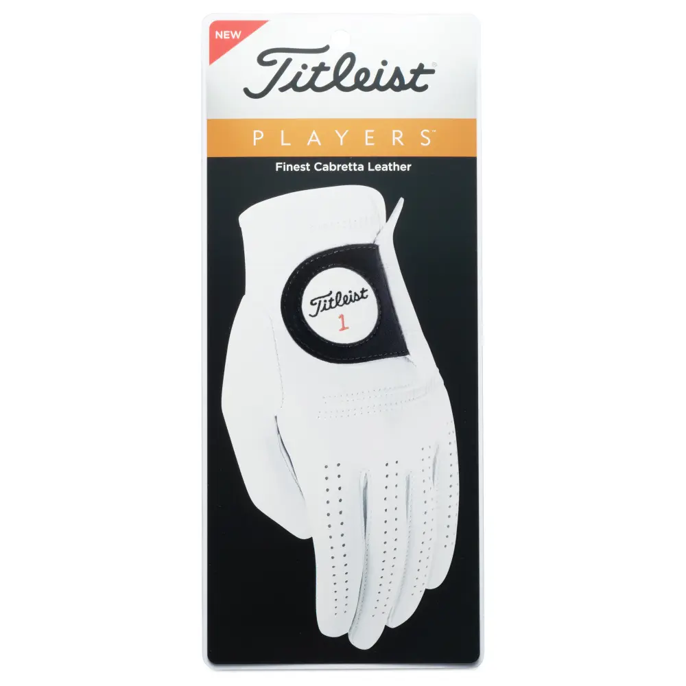 Titleist Players pánská golfová rukavice, bílá, levá, vel. M
