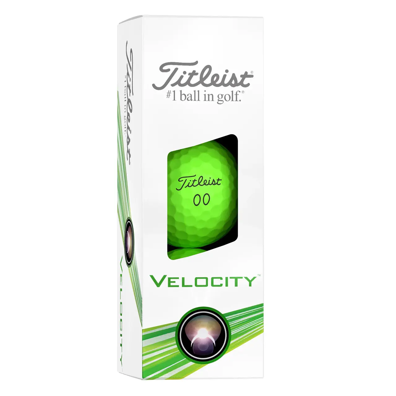Titleist Velocity 2024 golfové míče - zelené matné 3 ks