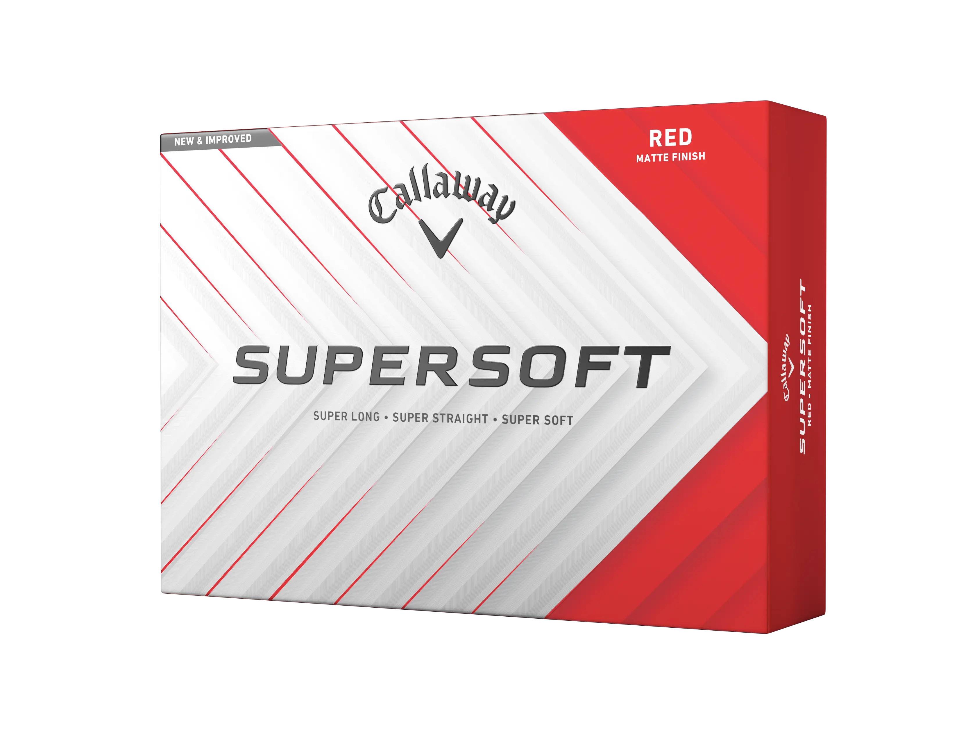 Callaway Supersoft 25 golfové míče - červené matné 12 ks