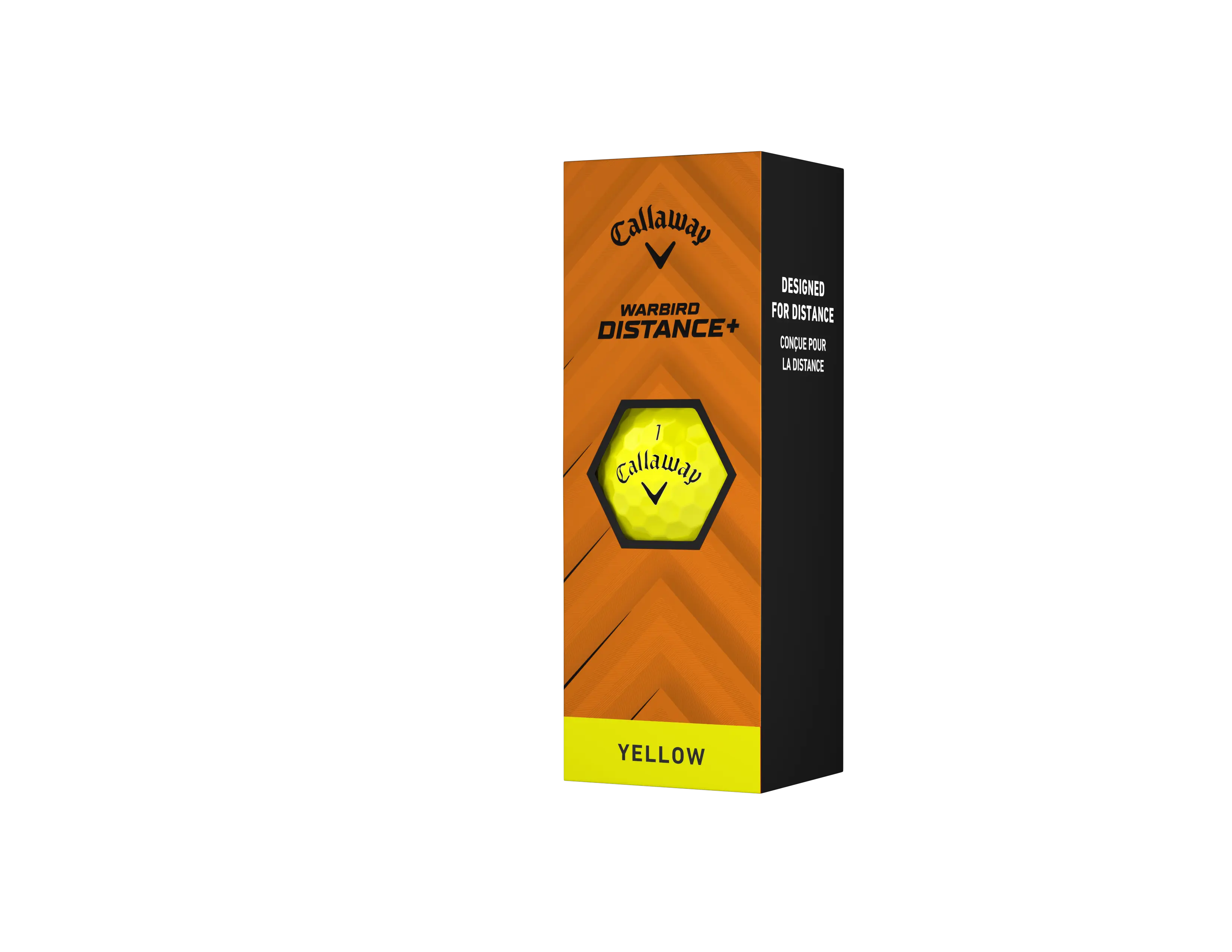 Callaway Warbird Distance+ 25 golfové míče - žluté 3 ks