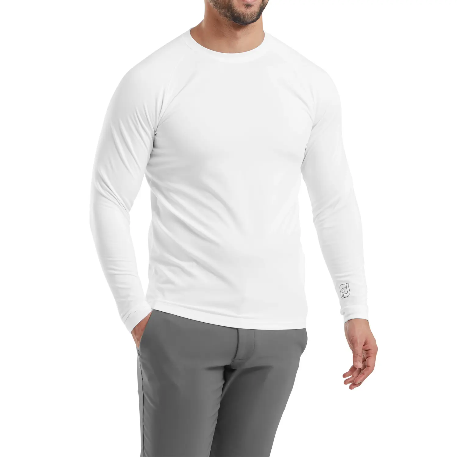 FootJoy ThermoSeries Fleece Baselayer, pánský, bílý