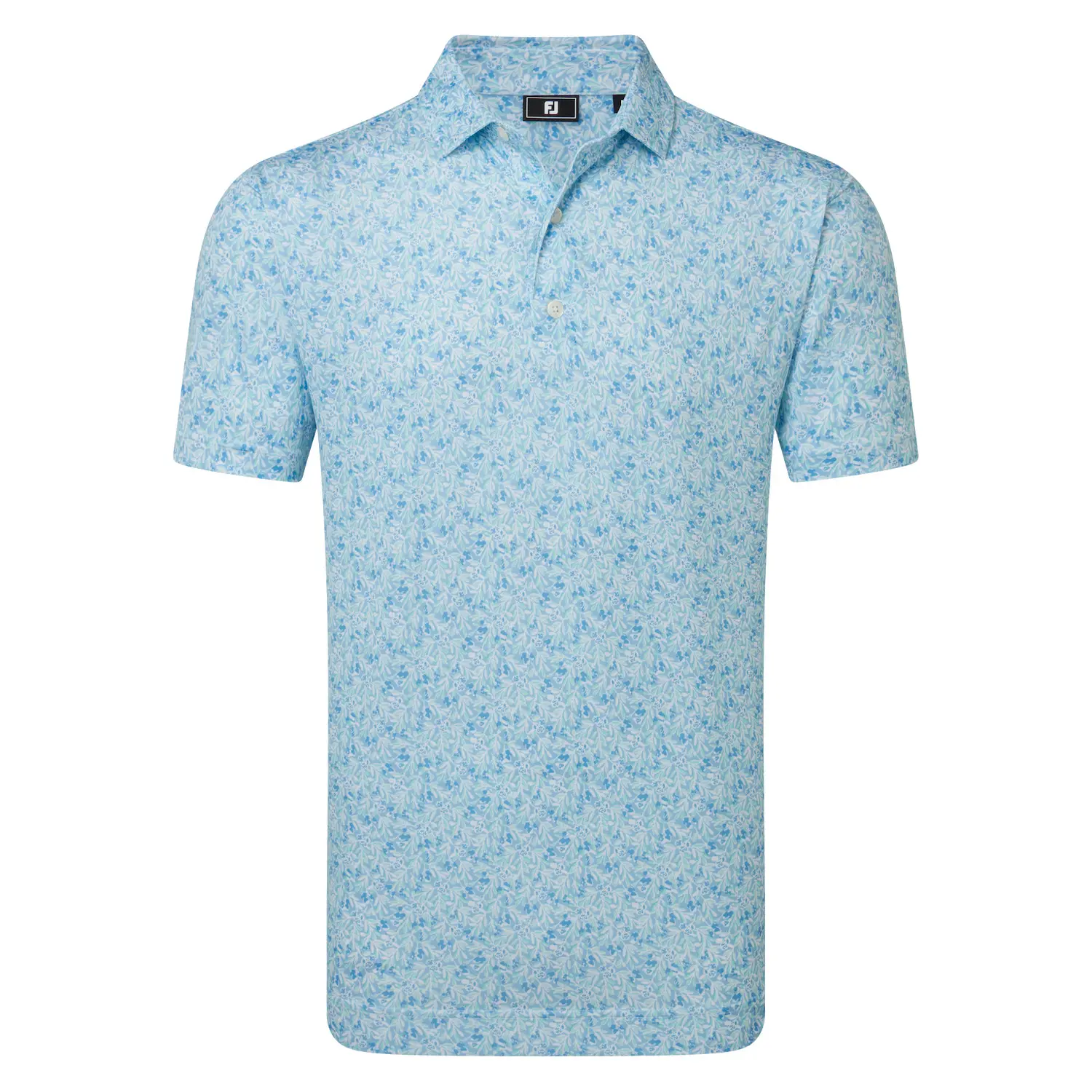 FootJoy Meadown Print Lisle pánské triko, světle modré, vel. XL