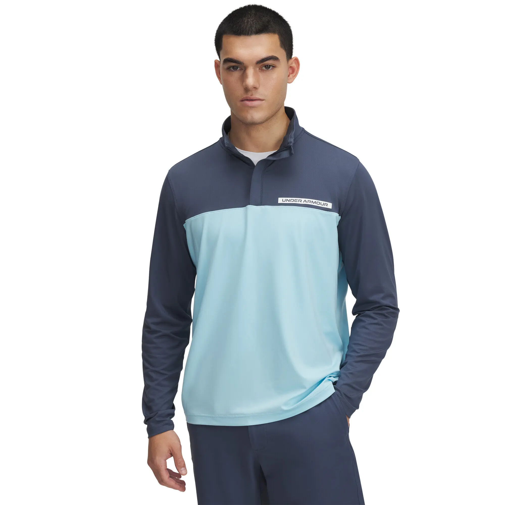 Under Armour T2G 1/4 Zip pánská mikina, světle modrá/šedomodrá, vel. M DOPRODEJ