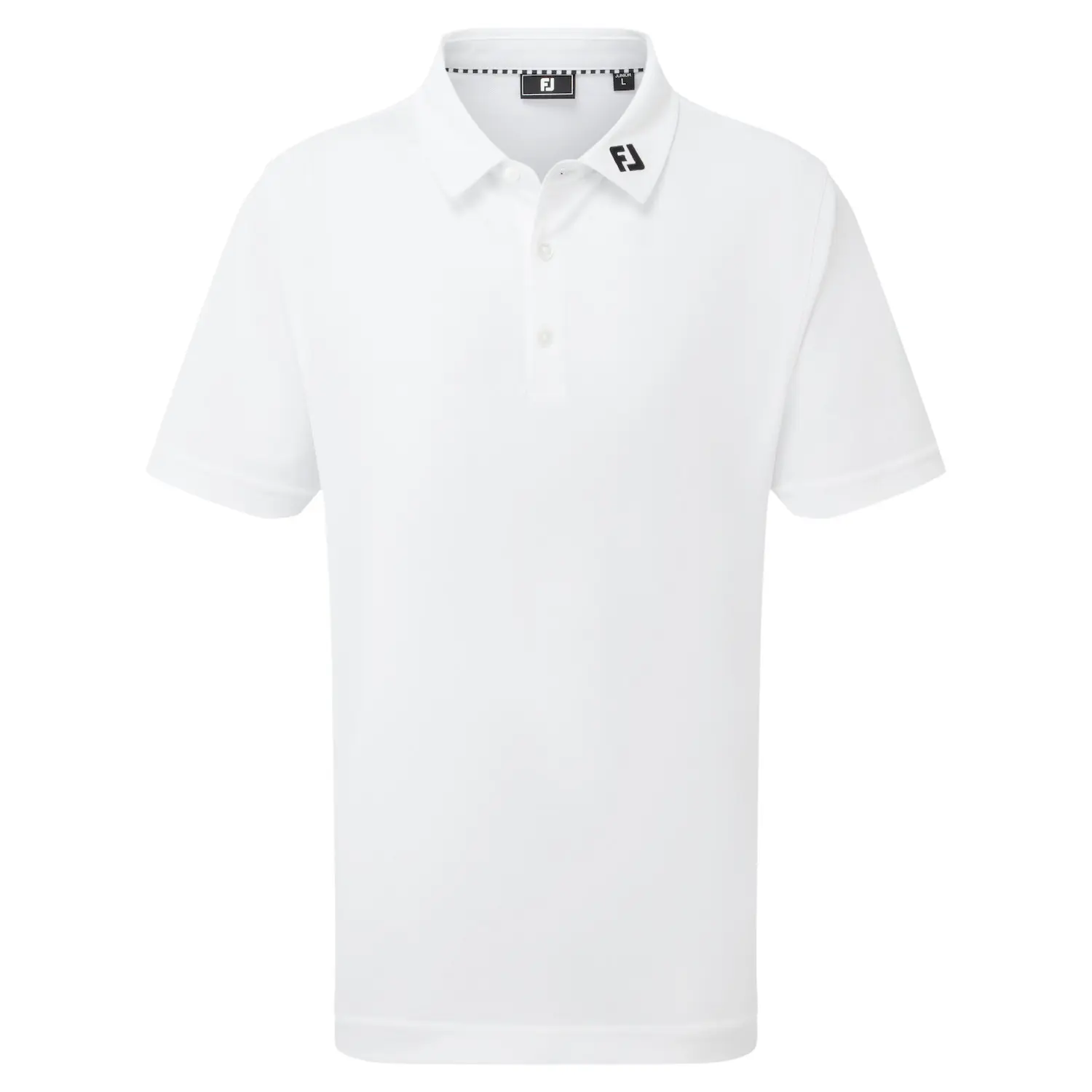 FootJoy Solid Pique dětské triko, bílé vel. L