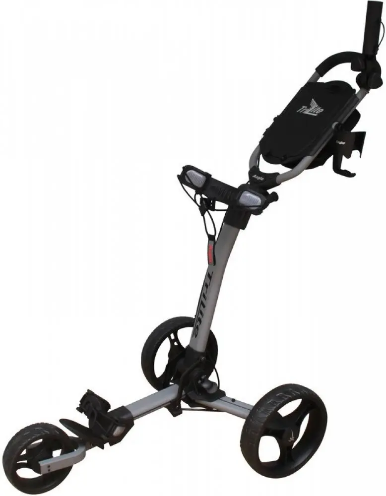 AXGLO TRILITE golfový vozík, ŠEDÝ s černými koly