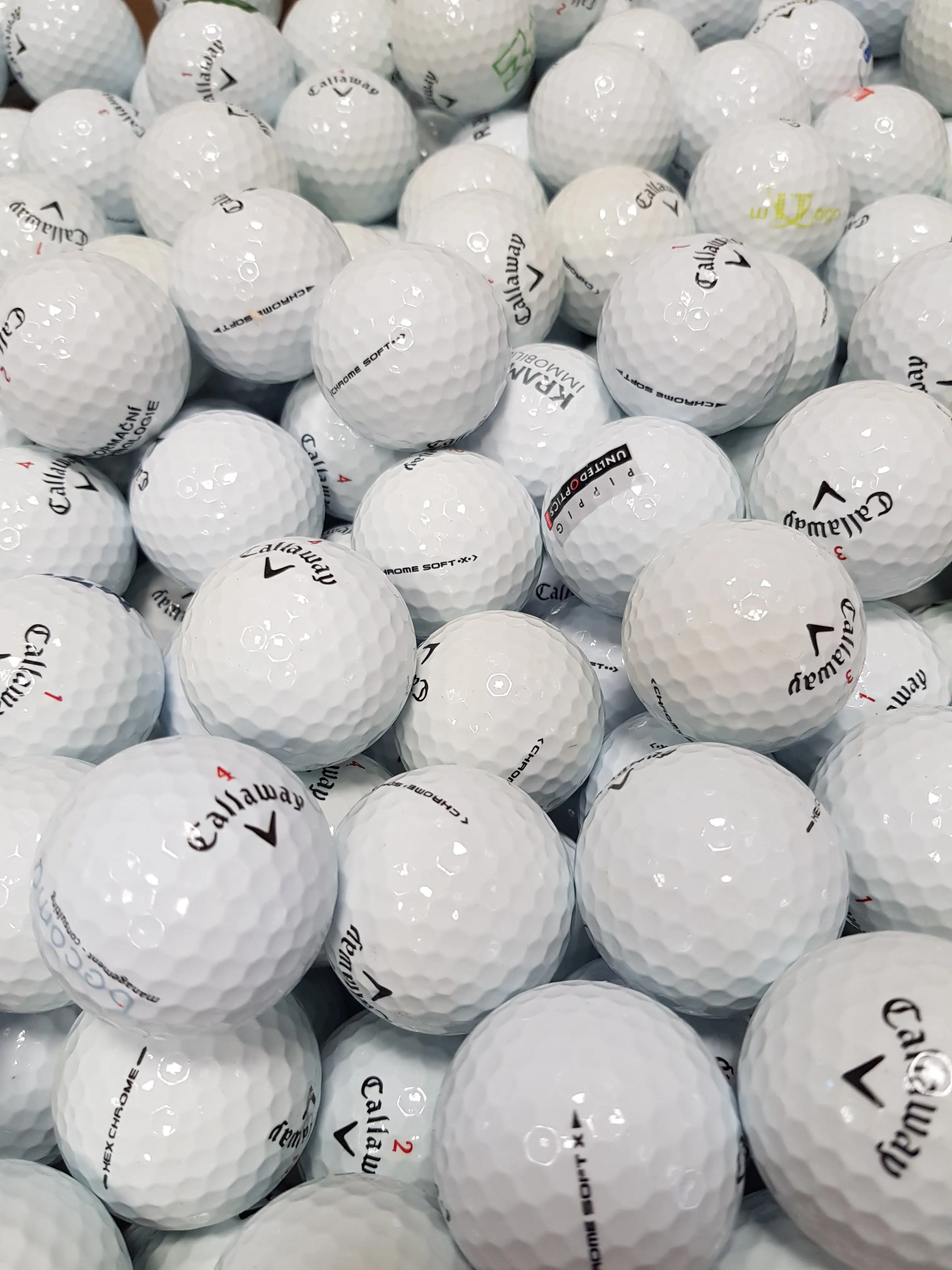 Hrané golfové míčky, 1 ks, kvalita A/A+ (CALLAWAY)