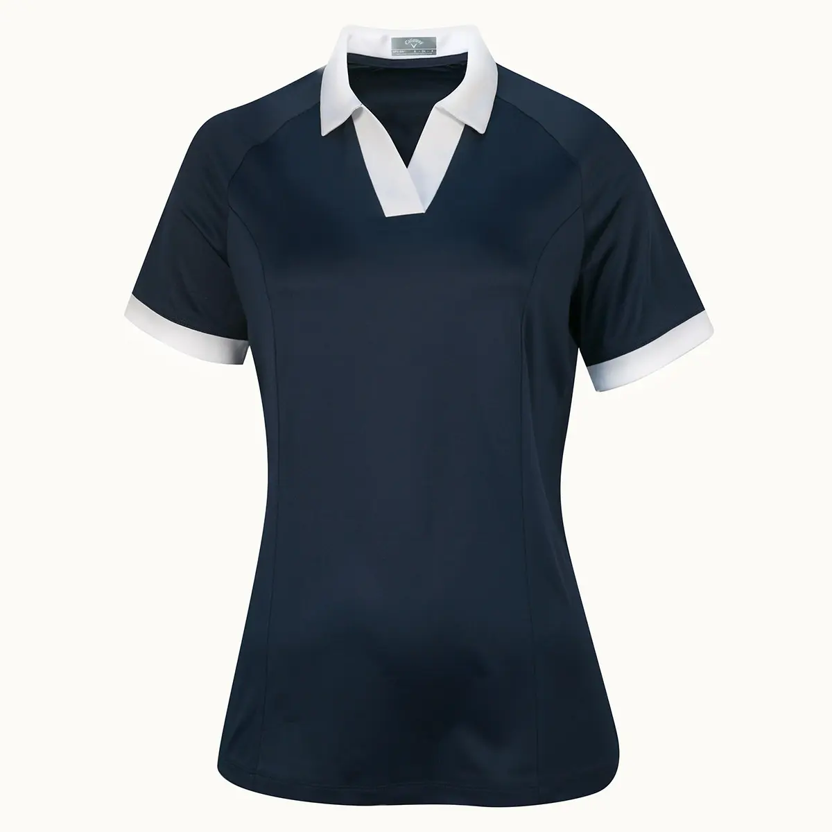 Callaway V-Placket Colourblock dámské golfové triko, tmavě modré, vel. S DOPRODEJ