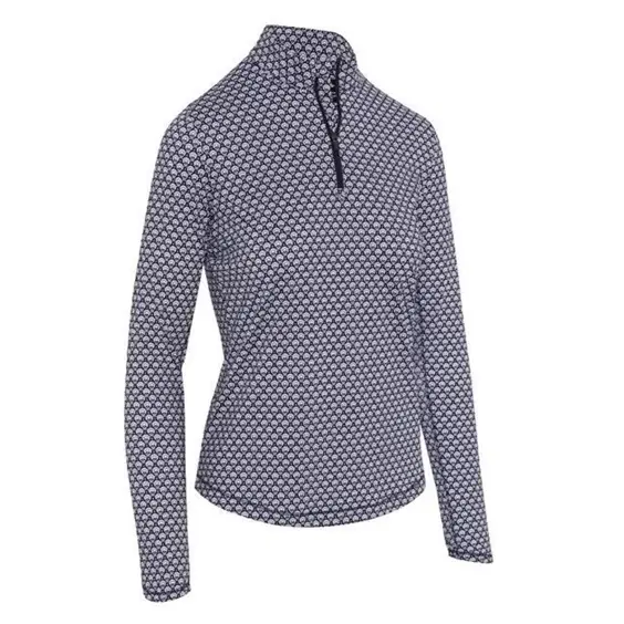 Callaway Scarf Geo Sun Protection dámské triko s dlouhým rukávem, tmavě modré, vel. XL