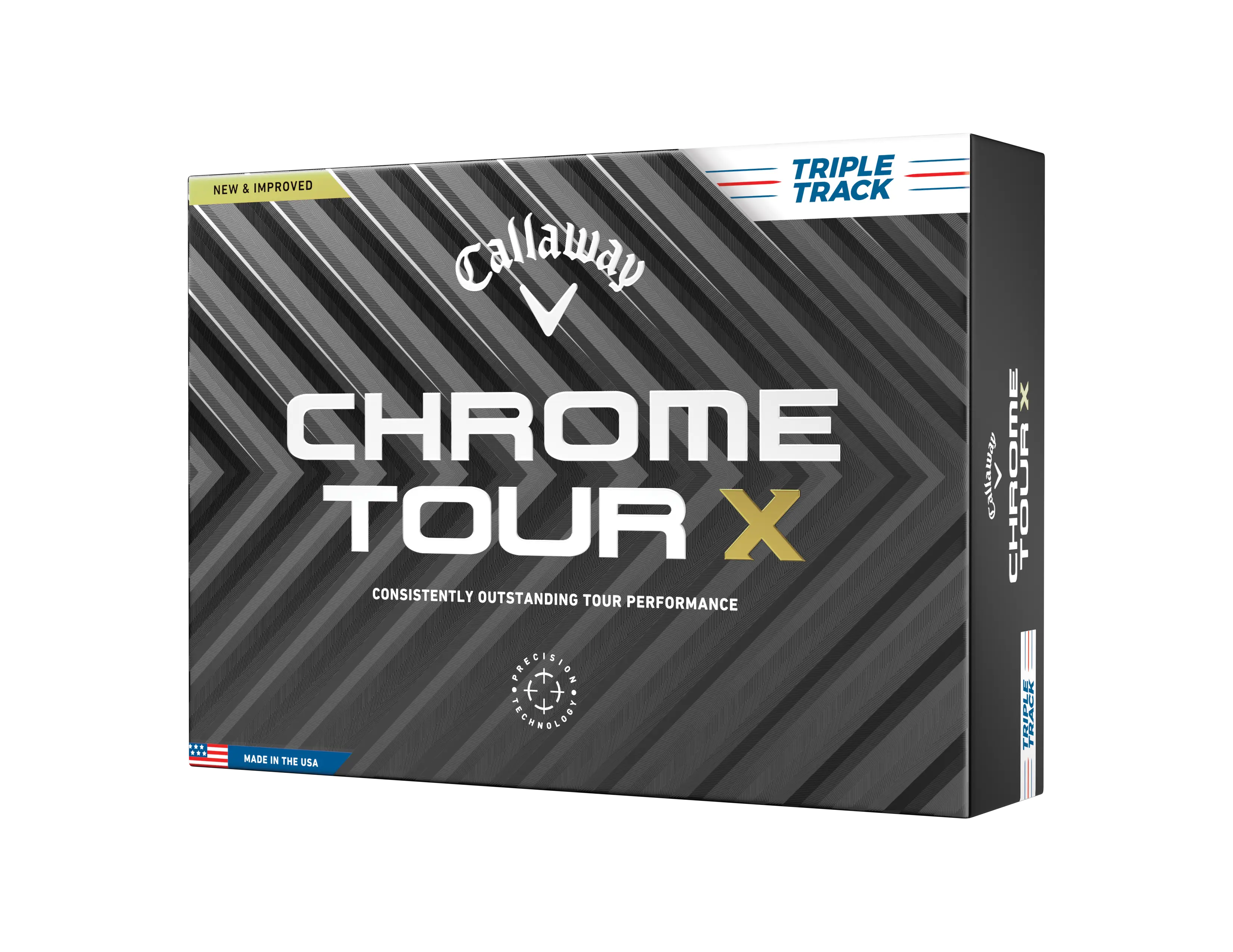 Callaway Chrome Tour X Triple Track 24 golfové míče - bílé 12 ks