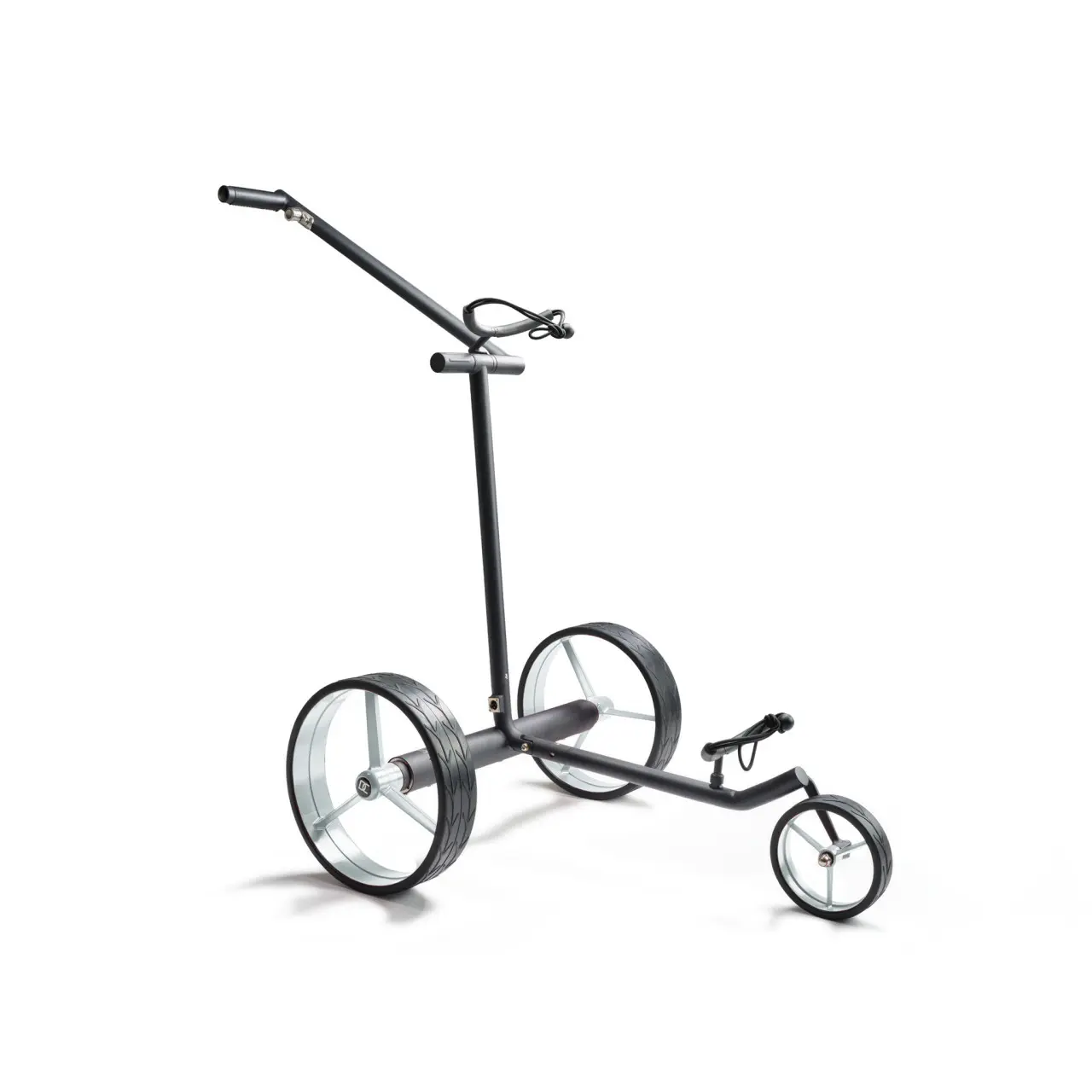 Davies Caddy Premium L Black, stříbrná kola, baterie 9Ah