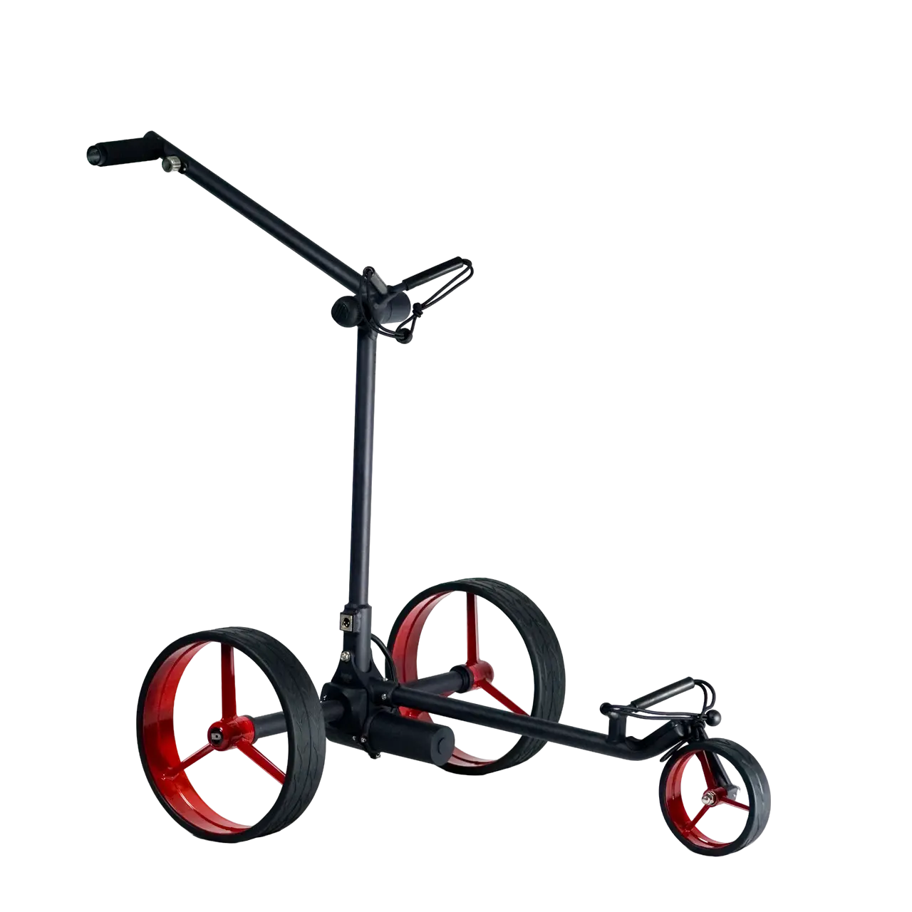 Davies Caddy SMART Black Matt, červená kola, baterie 9 Ah, až 27 jamek