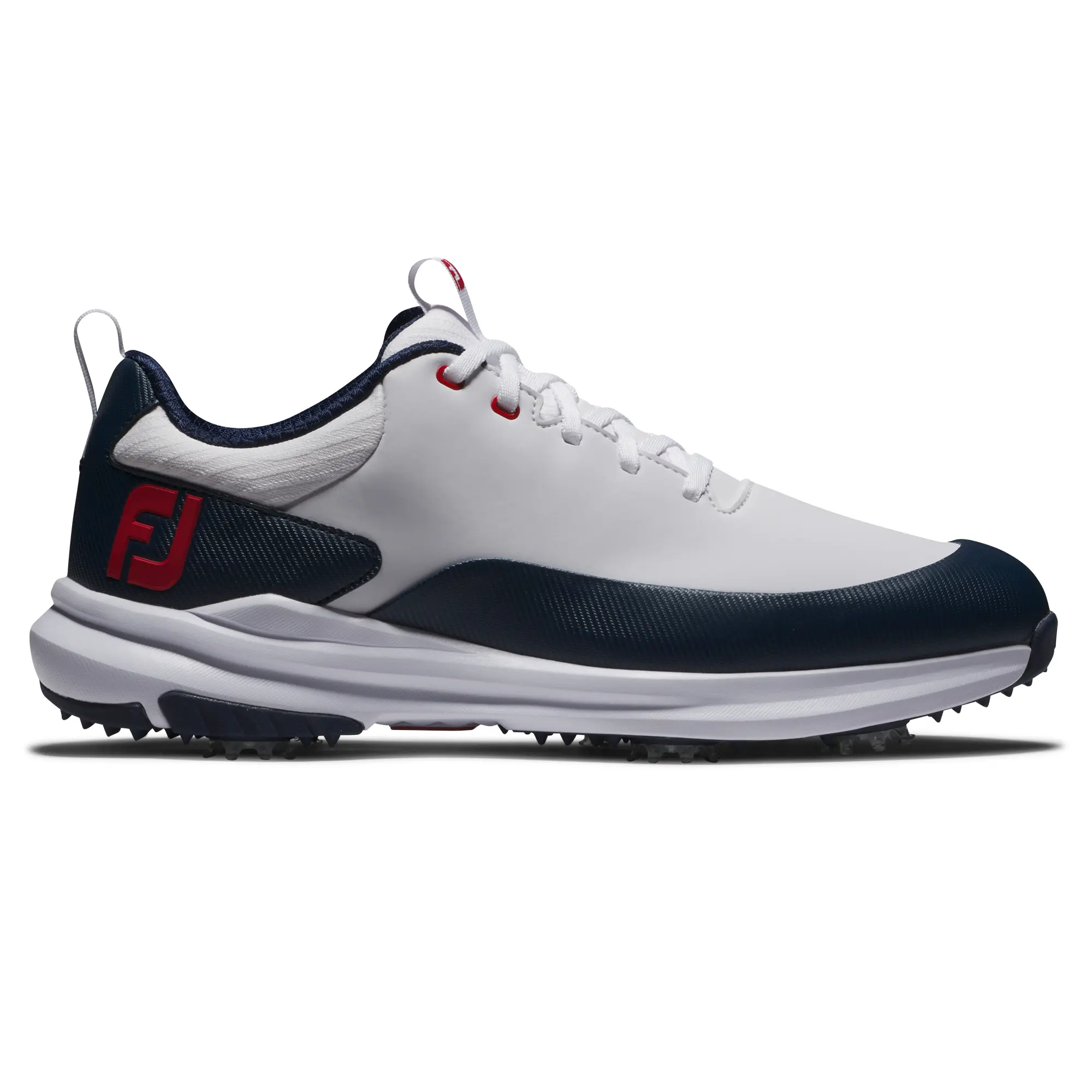 FootJoy Tour Rival pánské golfové boty, bílé/tmavě modré, vel. 42,5 EU DOPRODEJ