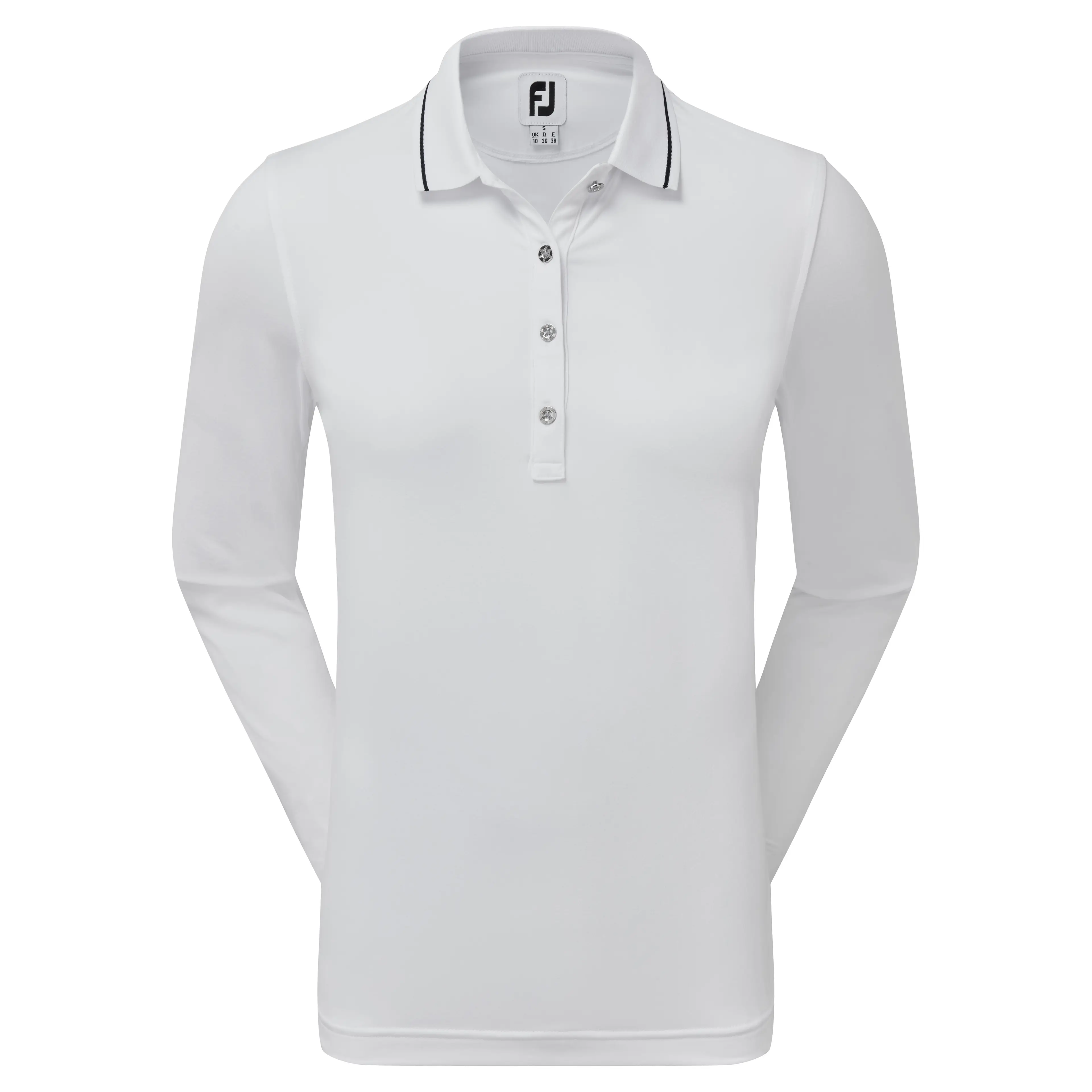 FootJoy Thermal dámské golfové triko s dlouhým rukávem, bílé, vel. XS