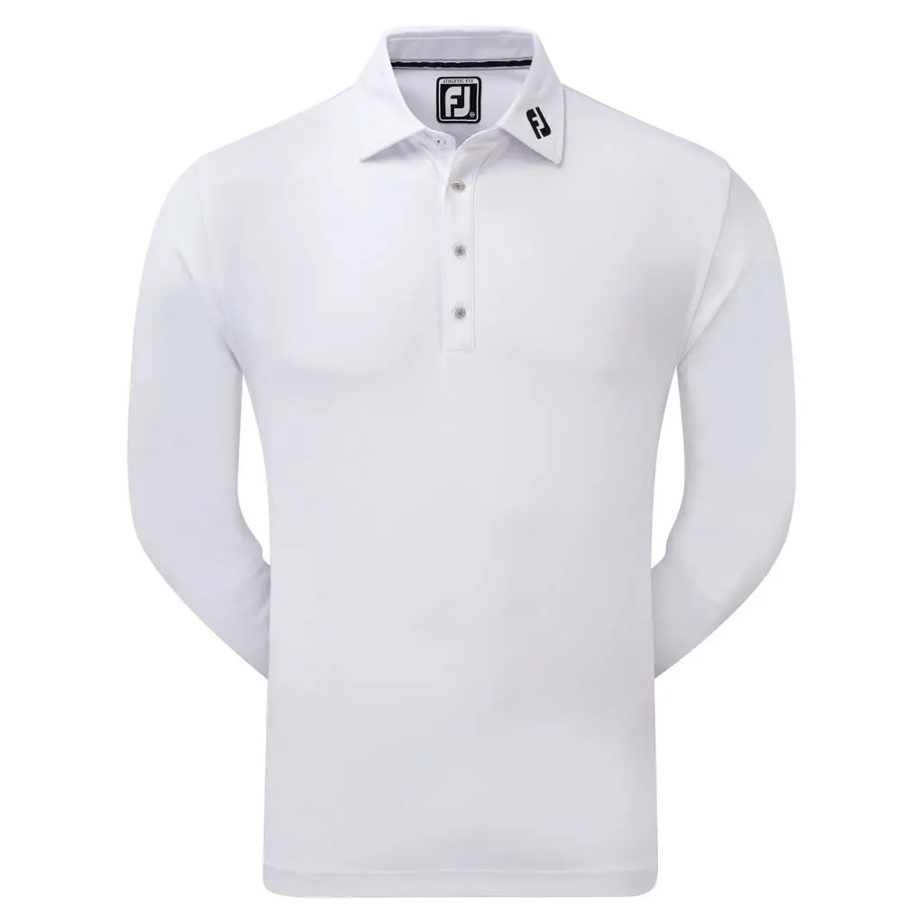 FootJoy Thermolite pánské triko s dlouhým rukávem, bílé, vel. L
