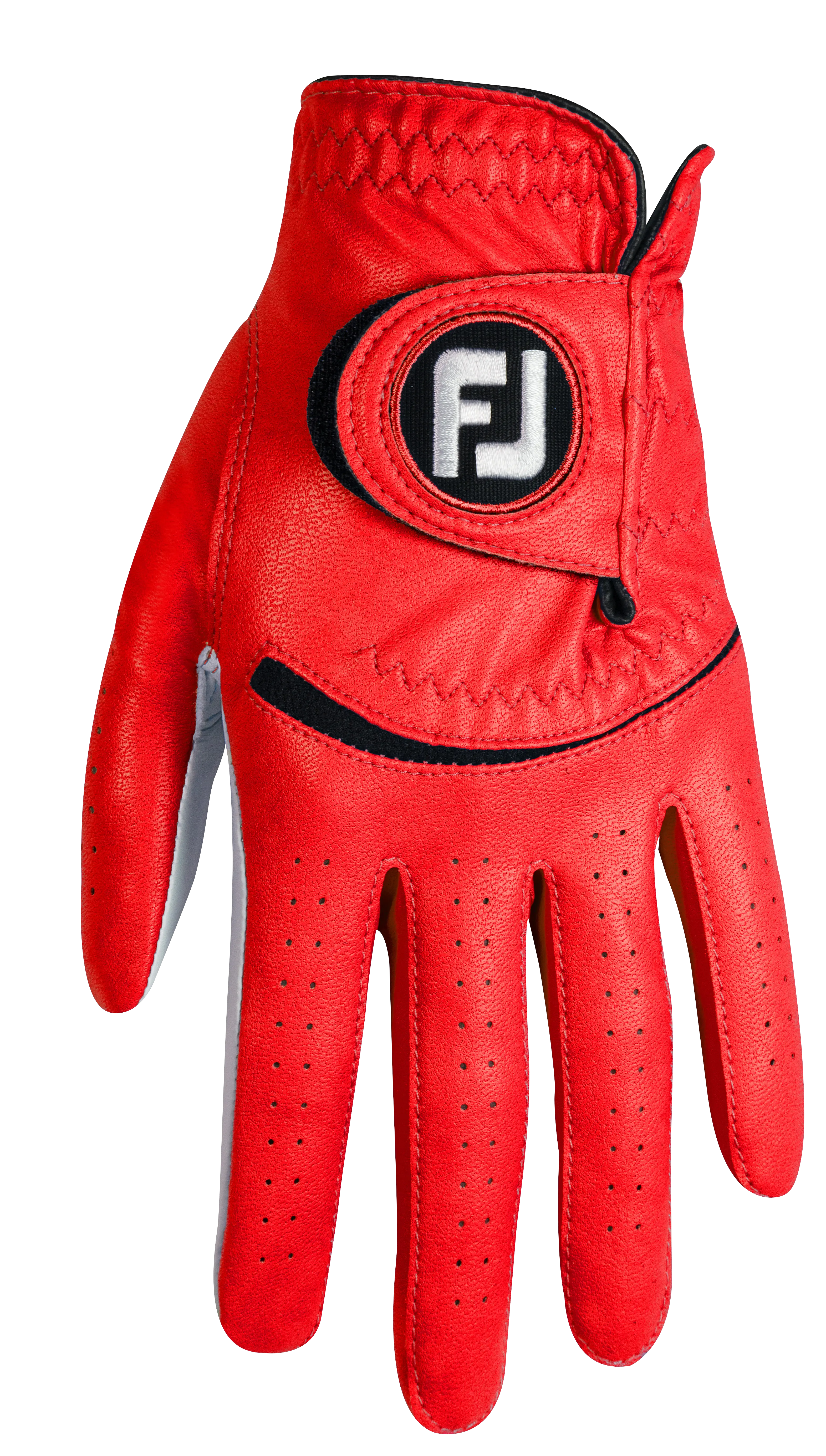 FootJoy Spectrum pánská kožená golfová rukavice, červená, levá