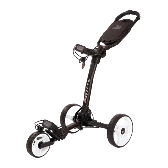 AXGLO TRILITE golfový vozík, ČERNÝ s bílými koly