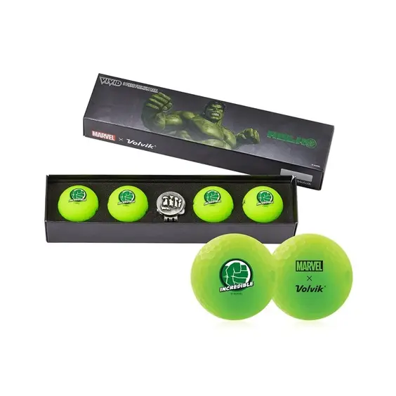 Volvik Vivid Marvel HULK dárková sada golfových míčů