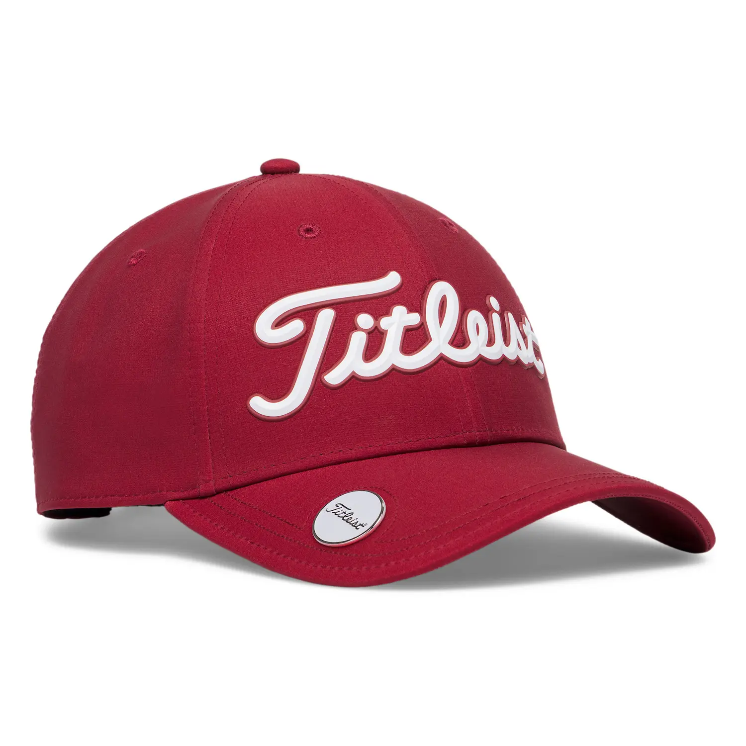 Titleist Players Performance Ball Marker golfová čepice, tmavě červená/bílá
