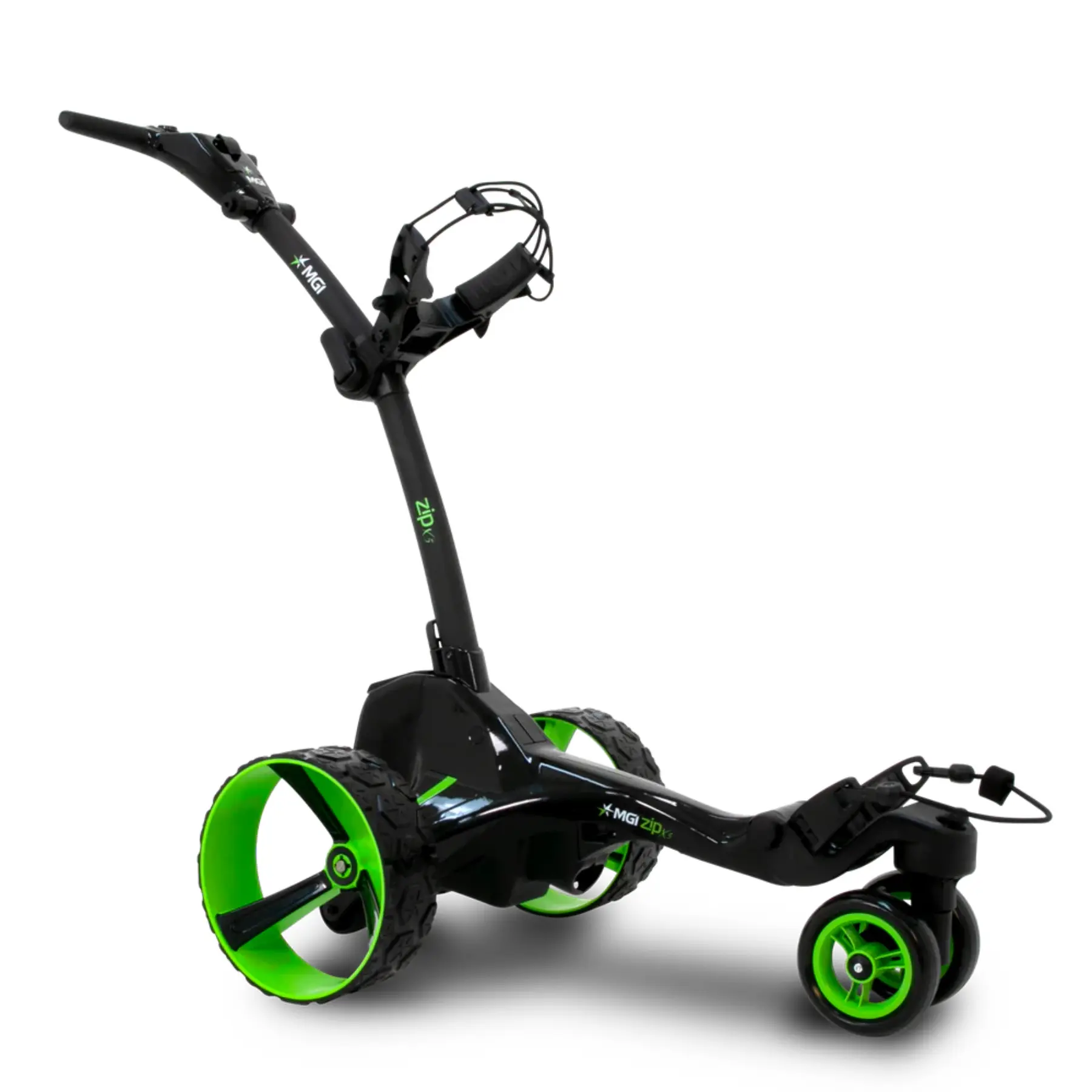 MGI ZIP X5 DHC elektrický golfový vozík, baterie 250 Wh, černý/zelený