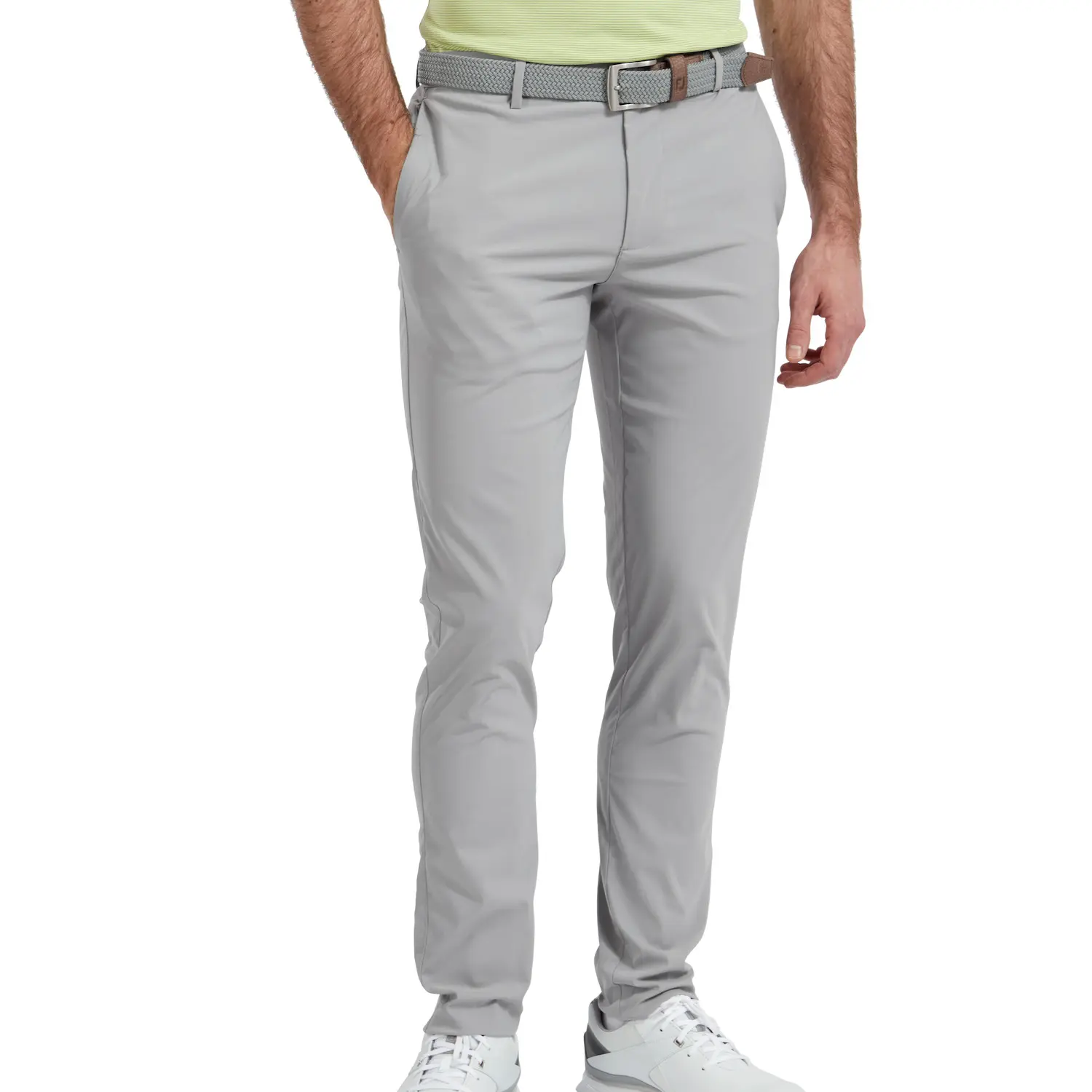 FootJoy Performance Slim Fit pánské golfové kalhoty, světle šedé