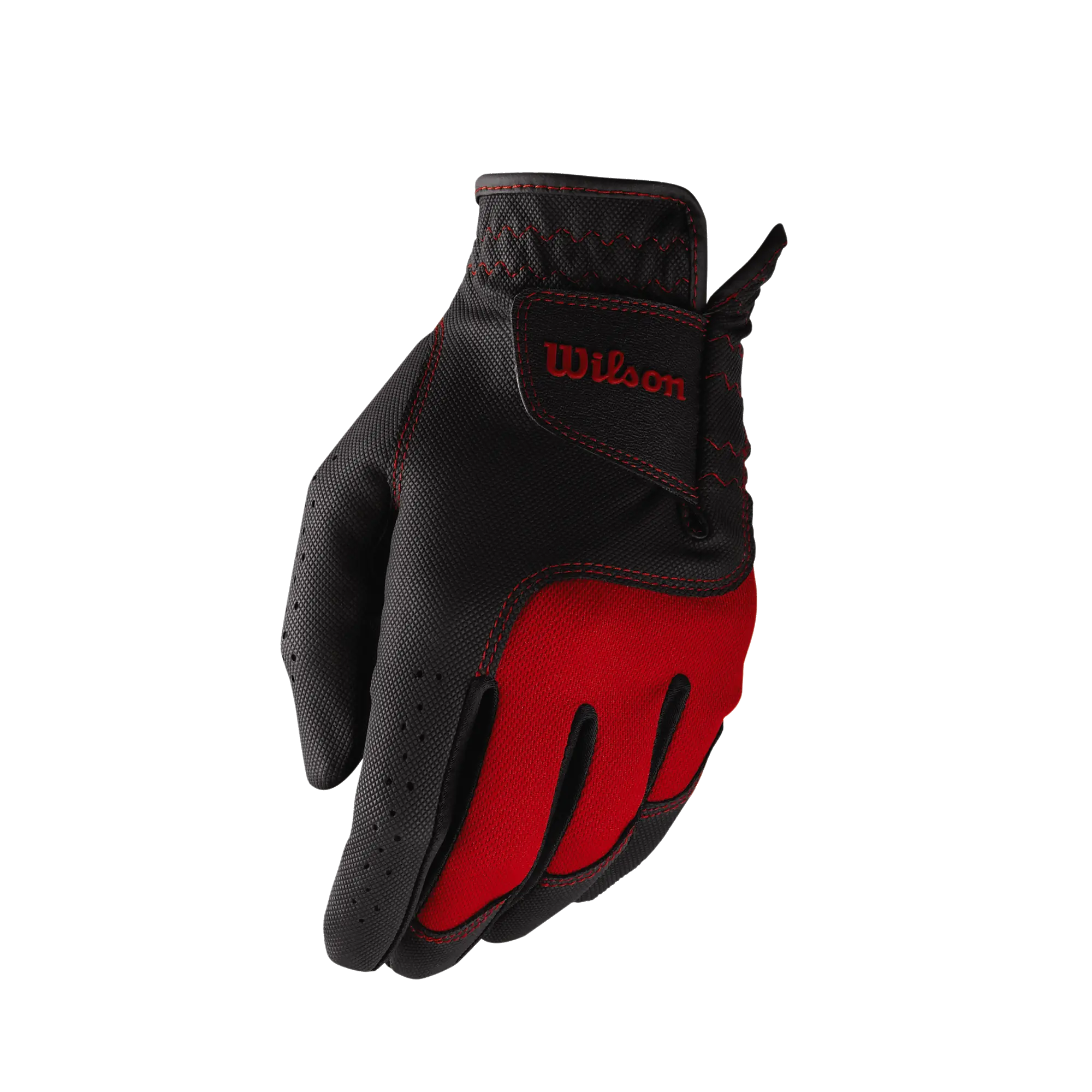 Wilson Staff FG Tour dětská golfová rukavice, černočervená levá
