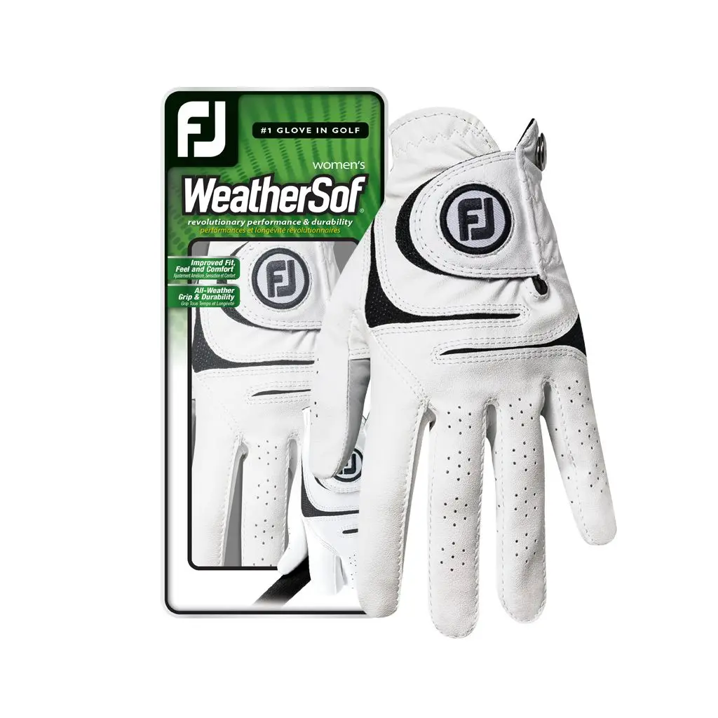 FootJoy WeatherSof dámská golfová rukavice, bílá, levá, vel. L
