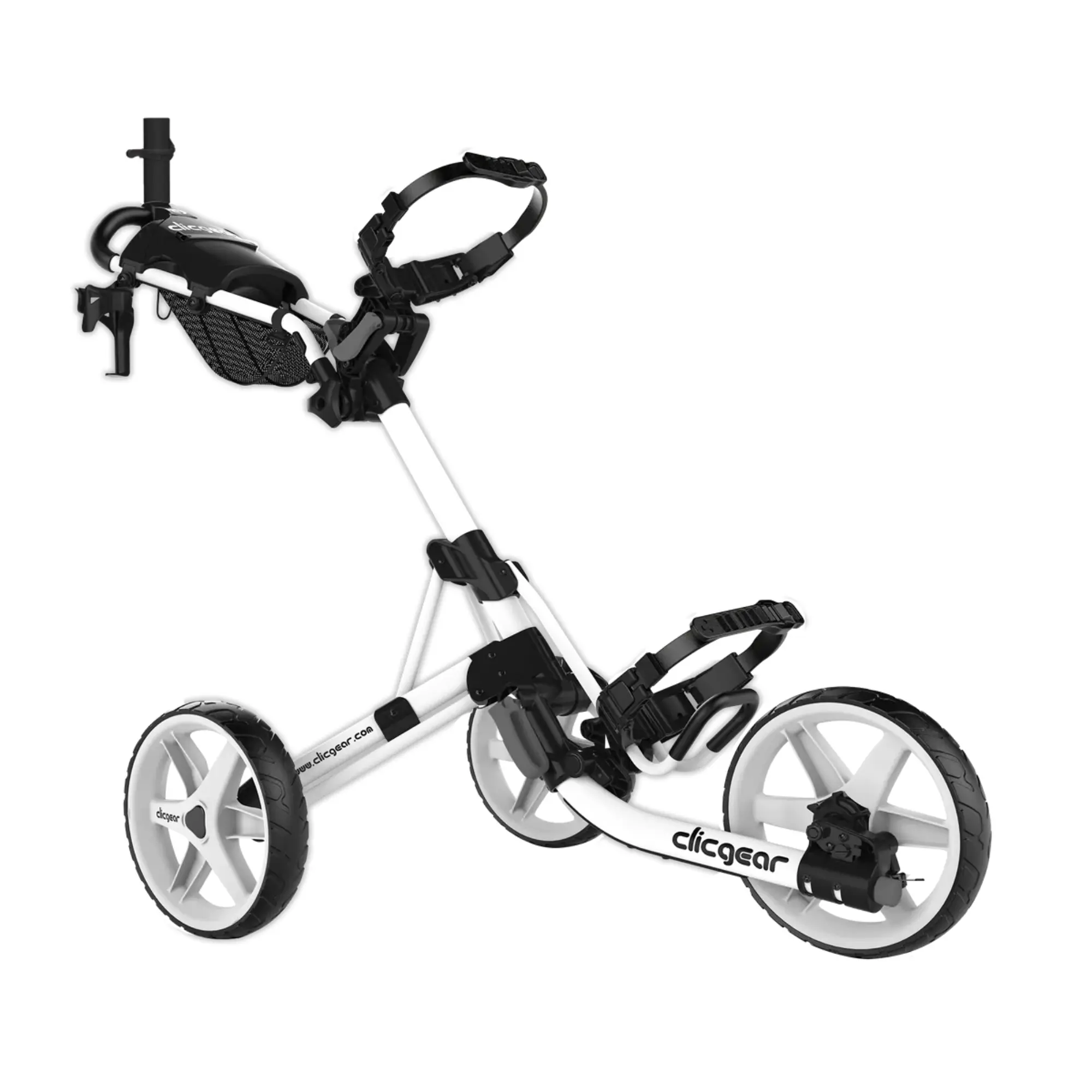 Clicgear M4 golfový vozík, bílý + bílá kola
