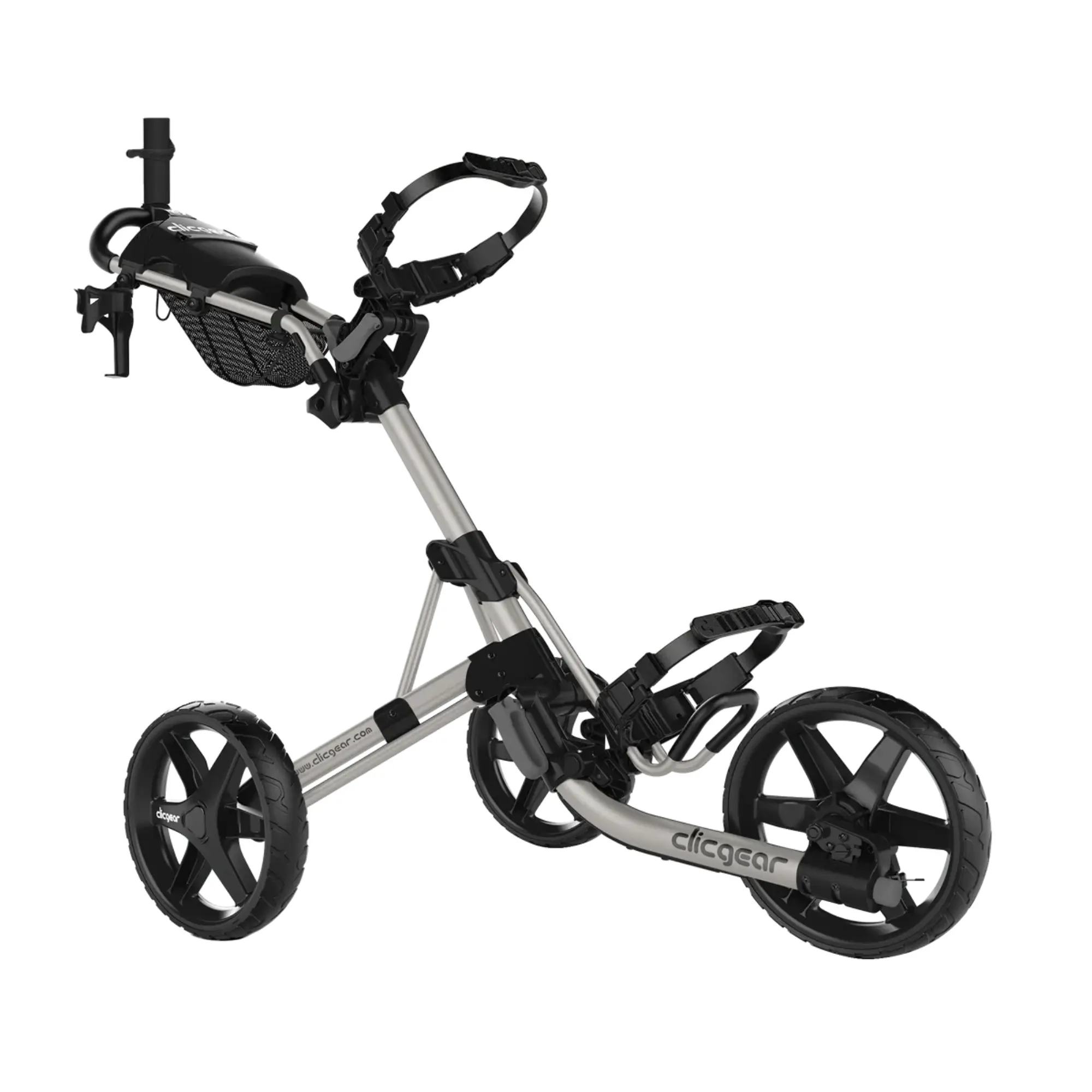 Clicgear M4 golfový vozík, šedý + černá kola