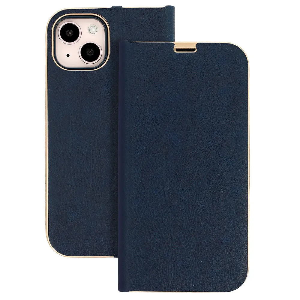 Pouzdro typu kniha s rámečkem pro Samsung Galaxy J7 2017 navy