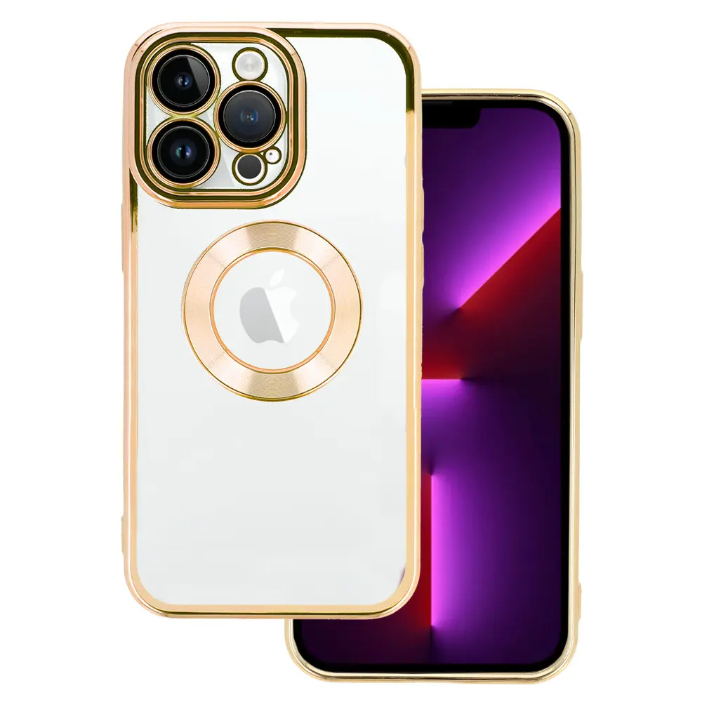Zadní kryt Beauty Clear pro Iphone 12 Pro Max zlatý