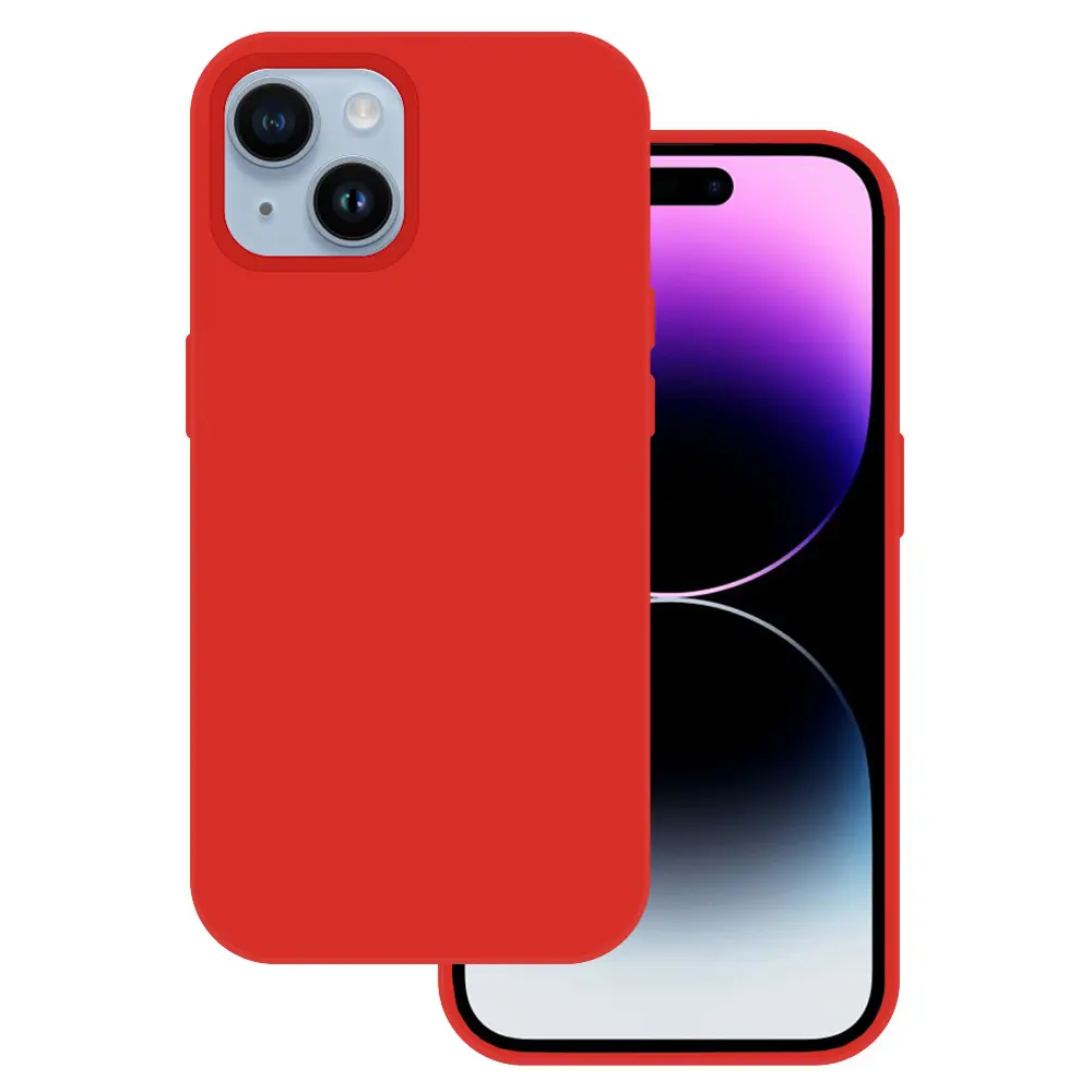 Tel Protect Silicone Premium pro Iphone 15 Plus červený