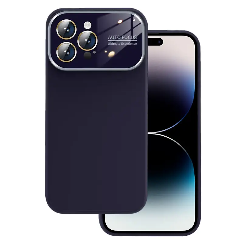 Měkké silikonové pouzdro na čočky pro Iphone 13 Pro fialové