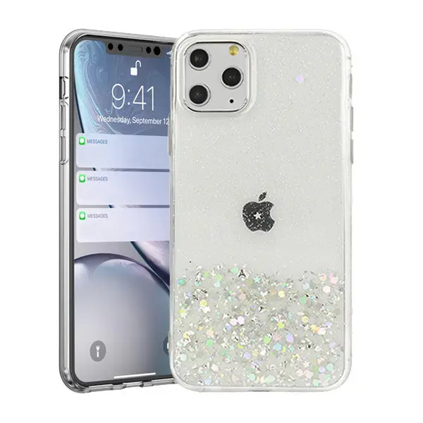 Zadní pevný kryt pro Iphone 15 Pro Brilliant Transparent