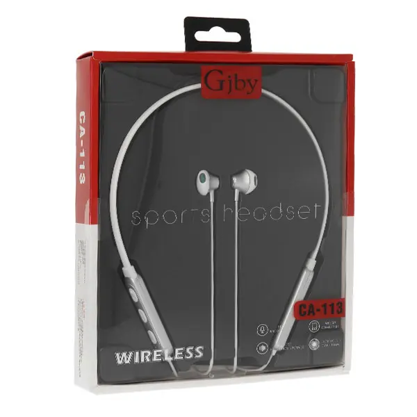 Bluetooth sluchátka GJBY SPORTS CA-113 bílá
