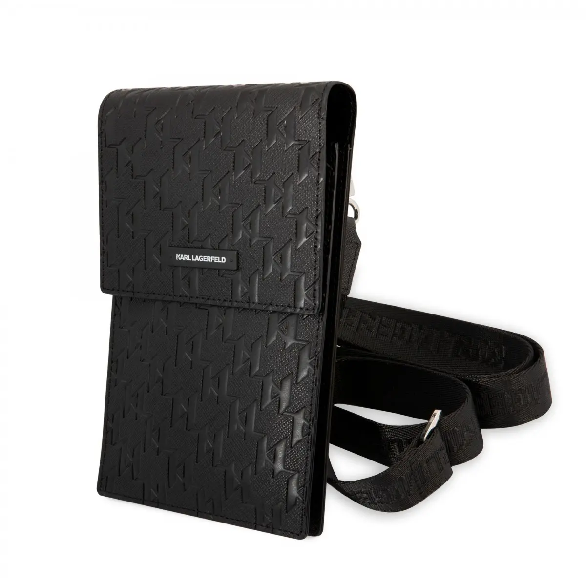Karl Lagerfeld Monogram Wallet Phone Bag černé
