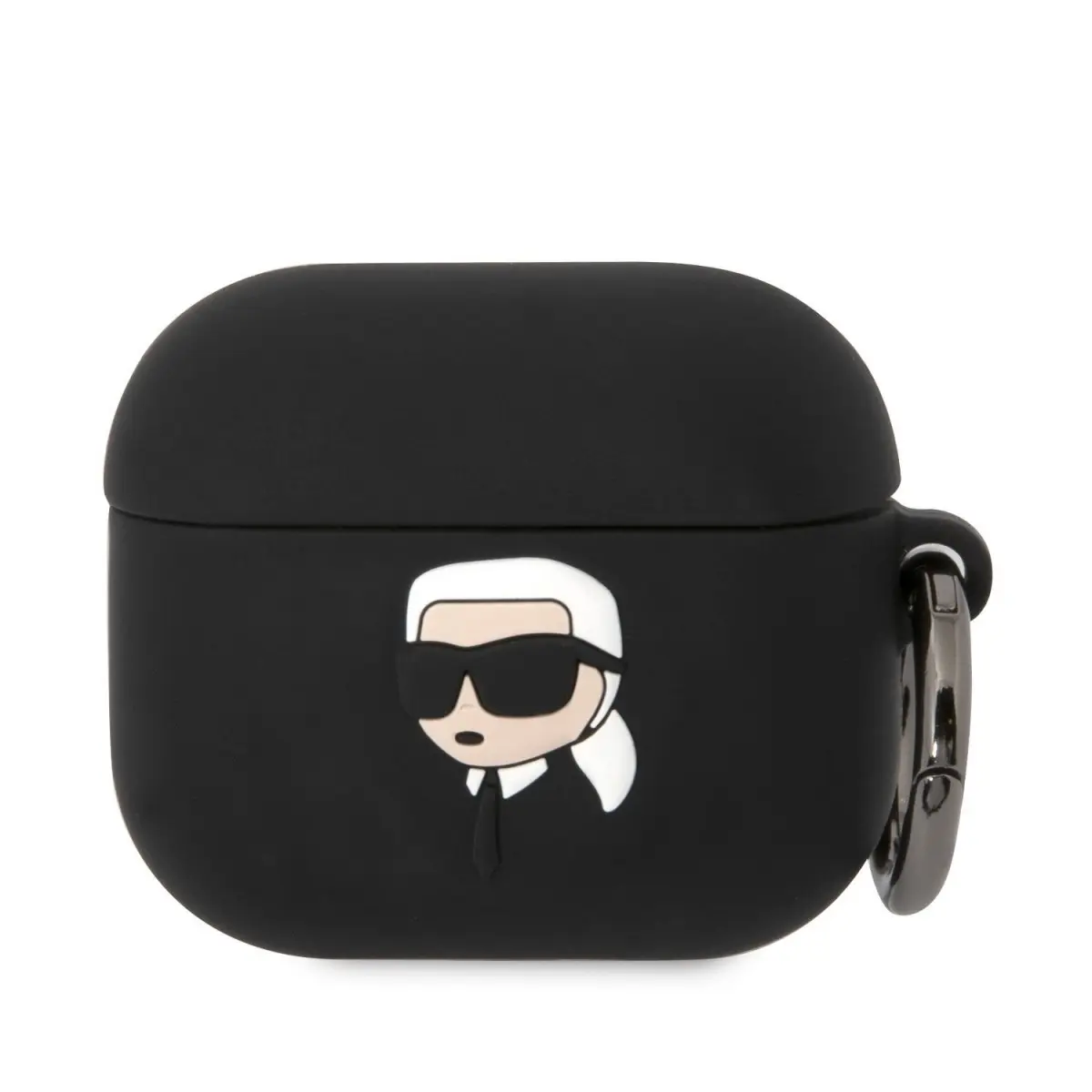 Karl Lagerfeld 3D Logo NFT Karl Head Silikonové pouzdro Airpods 3 černé